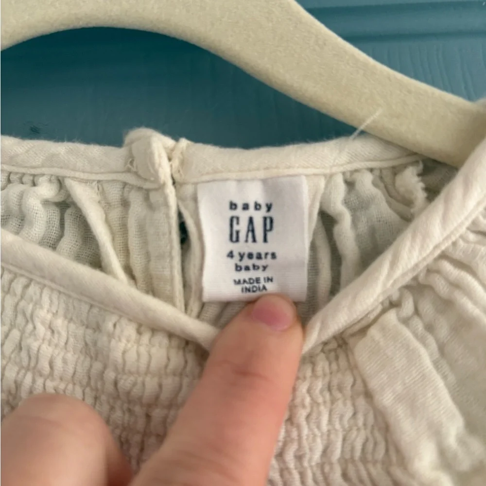 Baby GAP Cream Blouse Toddler Girls 4t